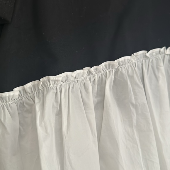 English Factory mixed media peplum puff sleeved top size small NWT - Picture 2 of 6